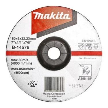 Imagem de Disco De Desbaste Para Aluminio 180mm Makita B-14576 - 10 Unidades
