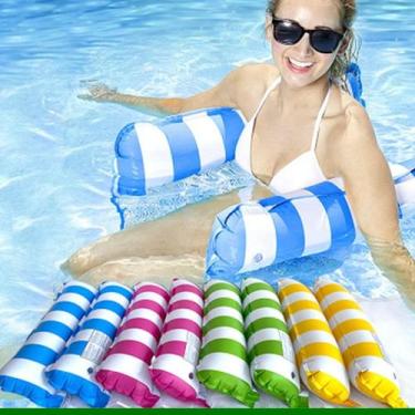 Imagem de Cadeira Inflável com Rede Flutuante para Piscina - Snel, Azul