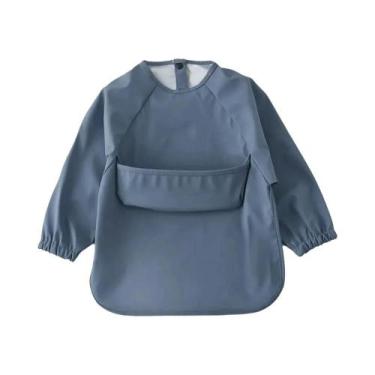 Imagem de Avental De Pintura Impermeável De Manga Longa Para Bebês, Babador Maci