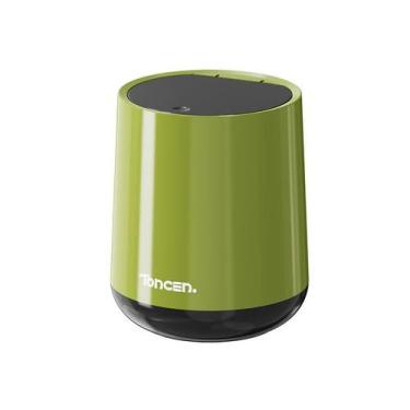 Imagem de Lata de lixo tipo prensa Desktop Mini Green com tampa 360g - taiyuanke