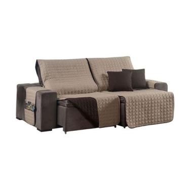 Imagem de Capa Protetor Sofa Retratil Reclinavel 05 Lugares Assento 2.40m 02 Mod