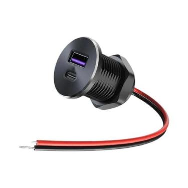 Imagem de Carregador USB 30W PD3.0 QC3.0 Para RV, Trailer, Barco, Van, 12V 24V, 