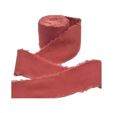 Imagem de Fita De Algodão E Linho Com Bordas Desfiadas, 4CMx5M, Para Convites De