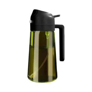 Imagem de Spray De Óleo Em Vidro Verde Escuro 470ML 16oz, Dispensador De Azeite 