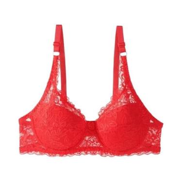 Imagem de Sutiã Sexy De Renda plus Size Para Mulheres Com Arame E Copas C/D 36-4