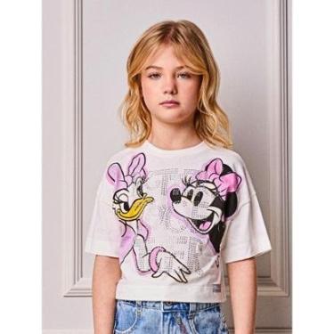 Imagem de Blusa Minnie e Margarida Daisy Strass Animê-Feminino