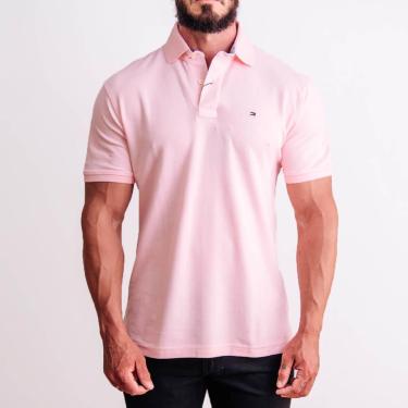 Imagem de Camisa Polo Tommy H Masculina Regular Fit Rosa-Masculino