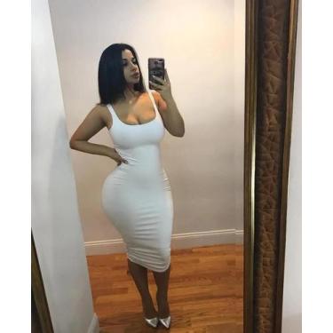 Imagem de Vestido Midi Sem Mangas plus Size Para Mulheres, Estilo Europeu-Americ