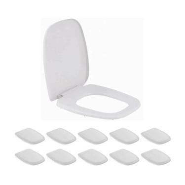 Imagem de Kit 11 Assento Sanitario Like Branco Incepa - Celite