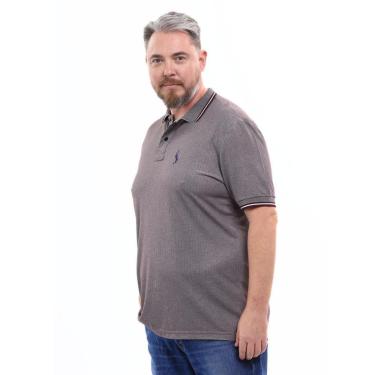 Imagem de Camisa Polo Plus Masculina Piquet Conforto