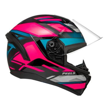 Imagem de Capacete Moto Spike Ii Mx2 Preto/Pink Brilhante ~ Peels