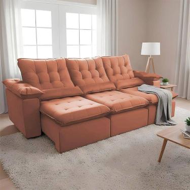 Imagem de Sofá Retrátil 2.30m Visual Sofisticado Reclinável Premium E Ideal Para Salas Amplas Eur...