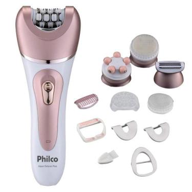 Imagem de Depilador Massageador Esfoliador Philco Aqua Deluxe Plus PDP02 Rosa - 