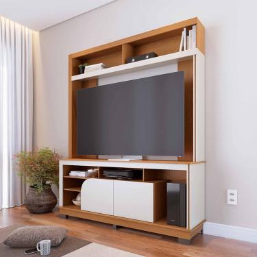 Imagem de Estante Belaya para Sala de TV até 65 Polegadas Freijó Off White Matte Colibri