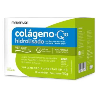 Imagem de Colágeno Hidrolisado Verisol Q10 30 Sachês 5g Maxinutri, Uva Verde