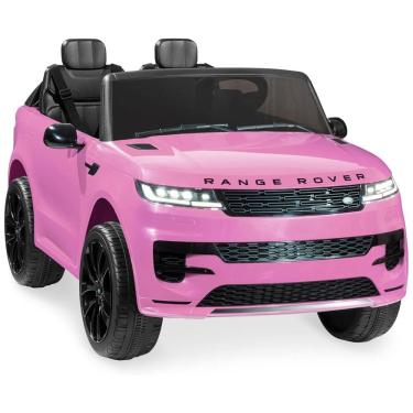 Imagem de Carro Elétrico Infantil Licenciado 24V Best Choice Products Range Rover Sport 2 Lugares, Controle Remoto Parental, LED, Suspensão, Rosa