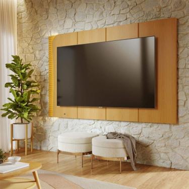 Imagem de Painel para TV Até 65 Polegadas Amalfi Ripado com Led Naturalle - Colibri