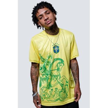 Imagem de Camisa de Time Chronic Seleção São Jorge Amarela -, M, Amarelo