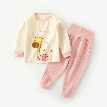 Imagem de Conjunto De Pijamas De Algodão Para Bebês Meninos E Meninas, Manga Lon