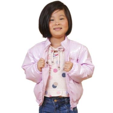 Imagem de Jaqueta Infantil Look Jeans Puff Holográfica Lilás, 08