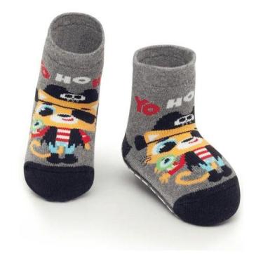 Imagem de Meia Soquete Pansocks Baby Gatinho Pirata - 15 A 18 - Puket