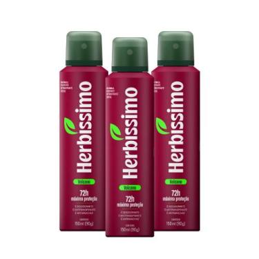 Imagem de Kit Desodorante Aerosol Antitranspirante Herbíssimo Volcano 150Ml com 