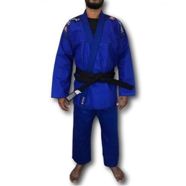 Imagem de Kimono Torah Jiu Jitsu Trançado Flex, Azul, A3