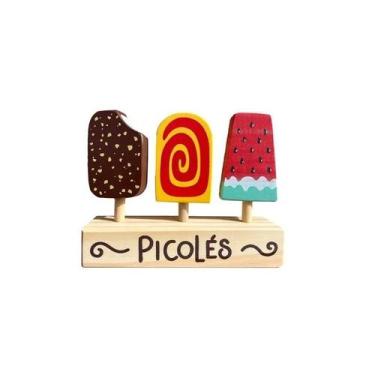 Imagem de Picolés, da NewArt - Brinquedo de Madeira de Minicozinha ou Comidinhas