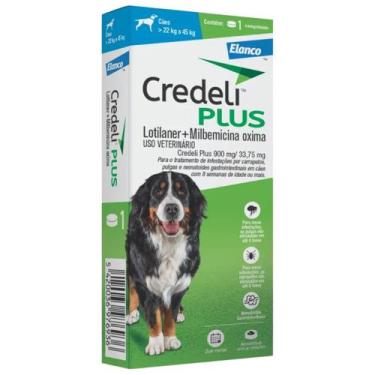 Imagem de Credeli Plus Elanco para Cães de 22 a 45 kg - 1 Comprimido