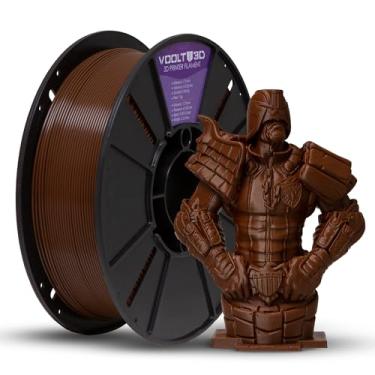Imagem de Voolt3D - Filamento PLA Marrom 1kg 1.75mm - Para Impressora 3D FDM - Nacional