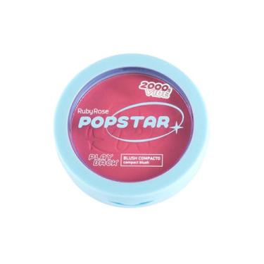 Imagem de Blush Compacto Linha Popstar Playback Vibe 2000s Ruby Rose Cor:1 - Sec
