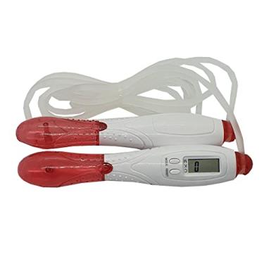 Imagem de Corda de Pular Contagem Automática P/ Crossfit e Exercícios (Vermelho)