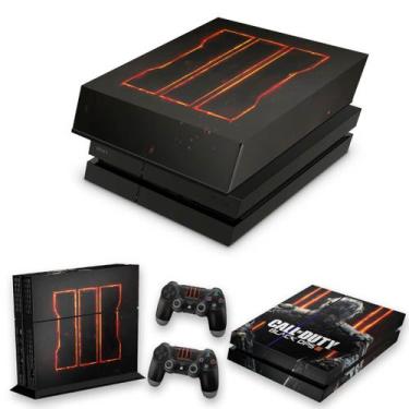 Imagem de Capa Anti Poeira E Skin Compatível Ps4 Fat - Call Of Duty Black Ops 3