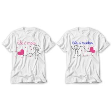 Imagem de Kit Camiseta Dia Dos Namorados Ele É Meu Ela É Minha Casal - Vidape