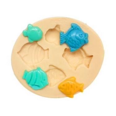 Imagem de Molde De Silicone Peixes, Fundo Do Mar, Resina, Confeitaria, Biscuit Molds Planet
