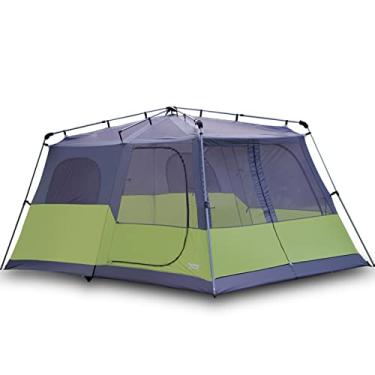 Imagem de Tendas para acampamento, barraca de 4 a 8 pessoas, barraca dobrável simples, barraca de acampamento impermeável ultraleve barraca de acampamento barraca de acampamento para a família ao ar livre, caminhadas, verde