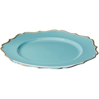 Imagem de Sousplat Classic Rafimex Azul com Dourado