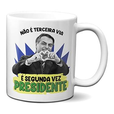 Imagem de Caneca Presente Bolsonaro É A Segunda Vez Presidente (Branca)
