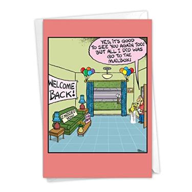 Imagem de NobleWorks Welcome Back - Cartão Miss You com envelope (12 x 17 cm) - C2397MYG