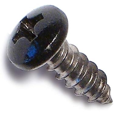 Imagem de Parafusos de metal para chapa Phillips pretos Hard-to-Find Fastener 014973208356, 8 x 1/2, peça 100