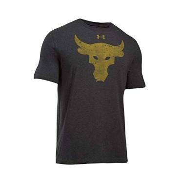 Imagem de Camiseta masculina Under Armour UA Project Rock, Black/Gold, Small