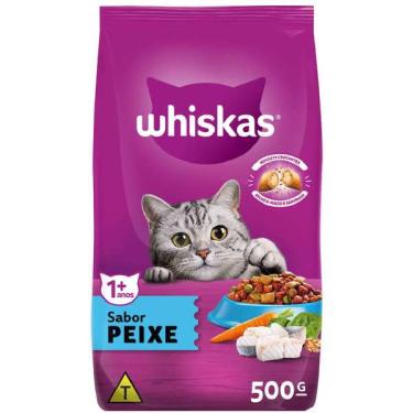 Imagem de Ração Whiskas Peixe para Gatos Adultos - 500 g