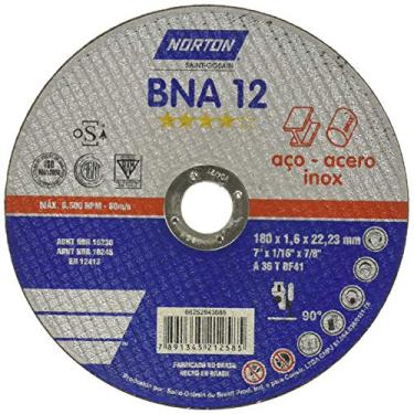 Imagem de Disco de corte para inox 178 x 1,6 x 22 mm - BNA12