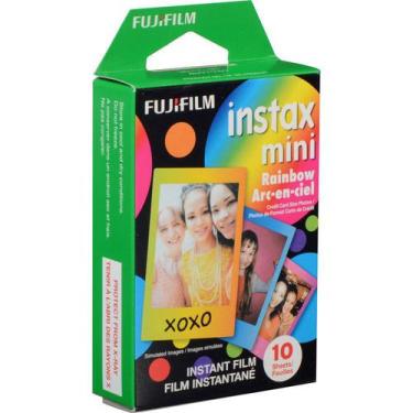 Imagem de Filme Instantâneo Com Bordas Coloridas Fujifilm Instax Mini Rainbow (1