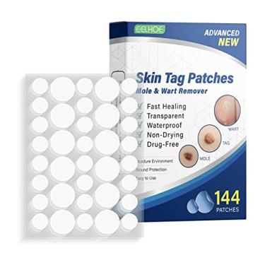 Imagem de LAURAG Removedor de marcas de pele Adesivo removedor de verrugas para toupeira adesivo para remoção de verrugas de pele ingredientes naturais 144 peças