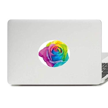 Imagem de Arco-íris Gay Flor LGBT Vinil Emblema Gráfico Laptop Adesivo Notebook Decalque