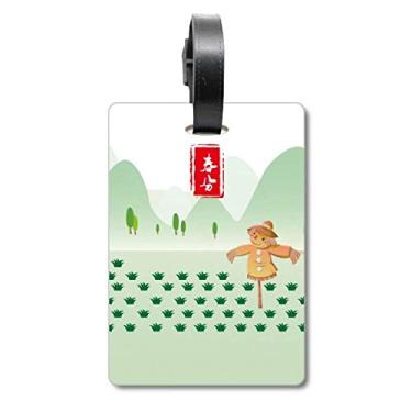 Imagem de Vernal Equinox Twenty Four Solar Term Bagagem Etiqueta Cartão de Bagagem Scutcheon Etiqueta