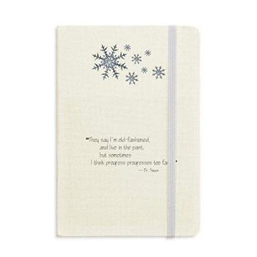 Imagem de Caderno de anotações Progress Progresses Too Fast Journal Flocos de neve Inverno