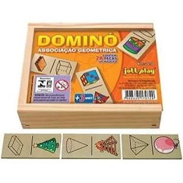 Imagem de Dominó Associação Geométrica 28 Peças - Jottplay