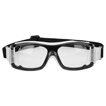 Imagem de Óculos De Segurança Com Armação Ajustável, óculos De Segurança Transparentes Para Treinamento Esportivo Ao Ar Livre, óculos De Proteção Para Ciclismo, Futebol, Basquete, Prática(Preto)